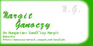 margit ganoczy business card